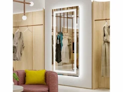 Espejo de baño LED 120x80cm espejo de pared rectangular luz antivaho 120x80cm^Fativo Online