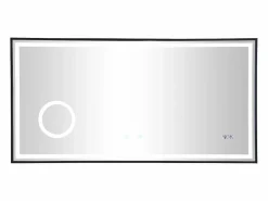 OZAIA Espejo de baño luminoso estilo contemporáneo 120x60 cm - AITANA Negro Online