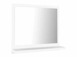 Espejo de baño madera contrachapada 40x10,5x37 cm ES782851 Blanco Sale