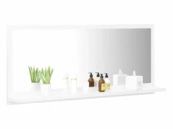 Espejo de baño madera contrachapada 90x10,5x37 cm ES706876^ Sale