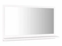 Accesorios De Cuarto De Baño|Espejo De Cuarto De Baño|Espejo de baño madera contrachapada 60x10,5x37 cm ES209204