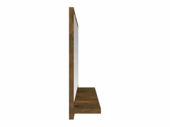 Espejo de baño madera contrachapada roble ahumado 60x10,5x37 cm ES373263 Marru00f3n New