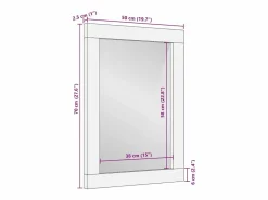 Espejo de baño Marrón, plata 50 x 70 x 30 cm^ Sale