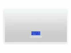 Accesorios De Cuarto De Baño|Espejo De Cuarto De Baño|Espejo de baño redondo de 80 x 100 cm - LED, Bluetooth, temperatura, antivaho, iluminación, táctil, 6 ajustes