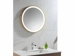 Espejo de baño redondo luces led NUMEA 60x3.5x60 cm^OZAIA Sale