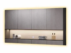 Vicco Accesorios De Cuarto De Baño|Espejo De Cuarto De Baño|Espejo de baño vidrio 100x50x2.8 miral