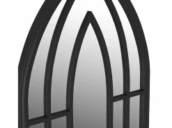 Espejo de jardín 100x45 cm Hierro para uso exterior^ Online