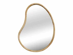 Sweeek Espejo de madera de abeto decorativo de pared, 95cm natural Color natural claro Discount