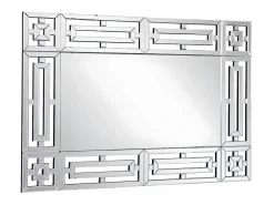 Espejo de pared de acero inoxidable - Ancho 120 x Alt. 80 cm - - LOAYE^OZAIA Discount