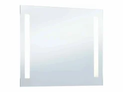 Espejo de pared LED para baño 100x60 cm Plateado