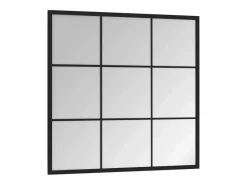 Espejo de pared de metal 60x60 cm Negro New
