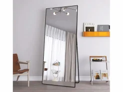Espejo de pie - Marco de metal - 180 x 80 cm - Rectangular - Para salón o vestidor -^ Clearance