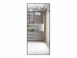 Espejo de pie - Marco de metal - 180 x 80 cm - Rectangular - Para salón o vestidor -^ Clearance