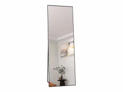 Espejo|Espejo de pie de 162 x 53 cm, marco de aluminio , espejo de pared moderno para colocar de pie o colgar