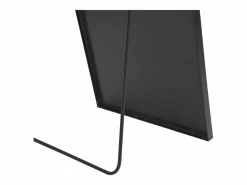 Espejo|Espejo de pie, marco de aluminio con soporte, alto 162 cm, ancho 53 cm,