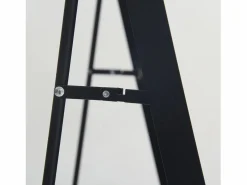 Espejo|Espejo de pie, marco de aluminio con soporte, alto 162 cm, ancho 53 cm,