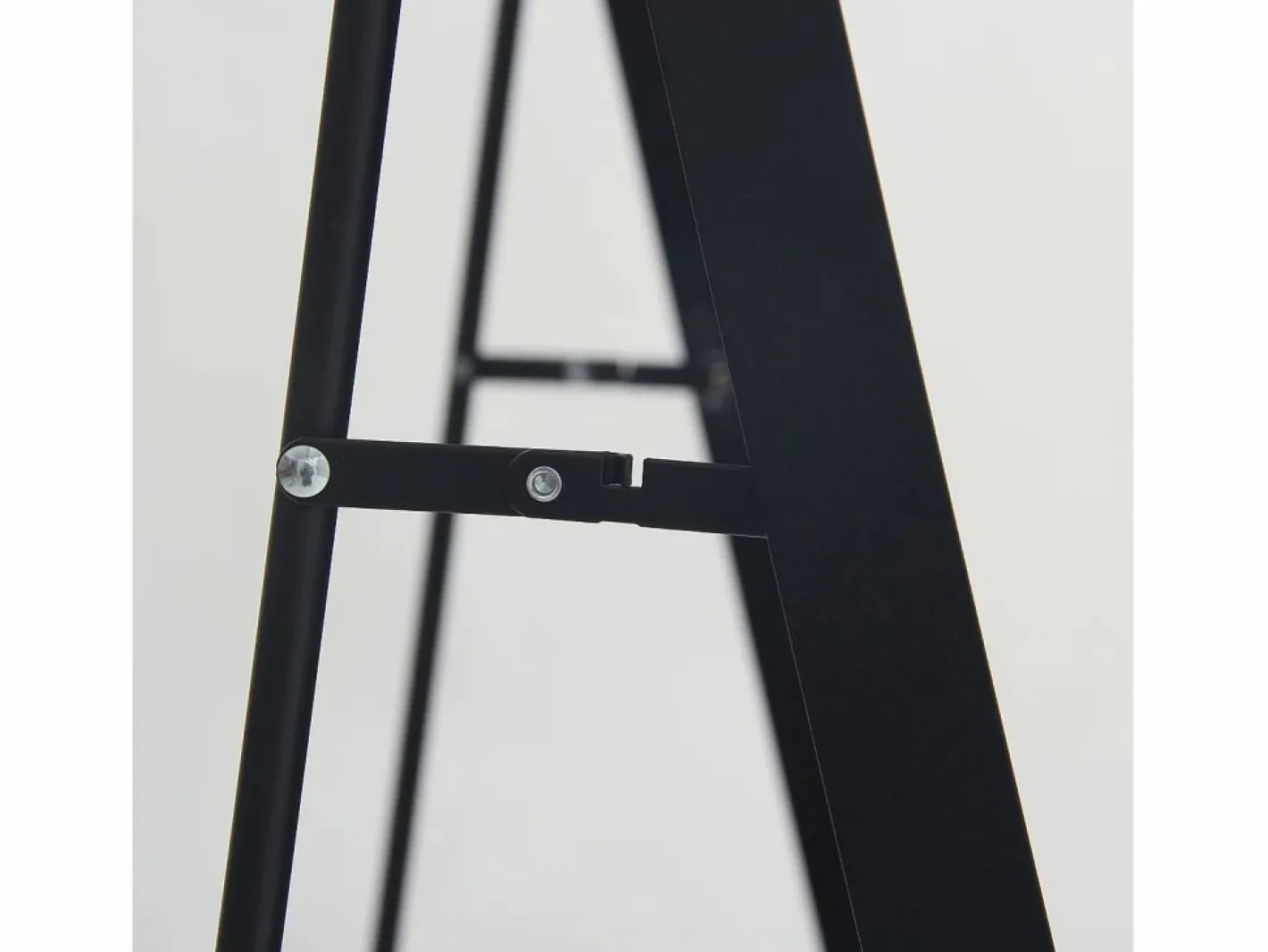 Espejo|Espejo de pie, marco de aluminio con soporte, alto 162 cm, ancho 53 cm,