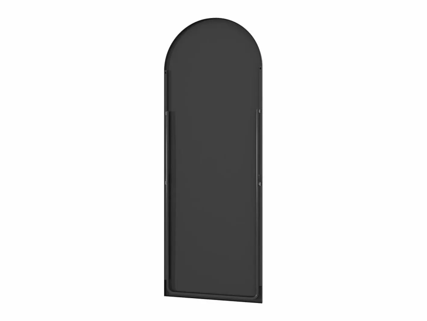 Espejo|Espejo de pie, marco de aluminio con soporte, alto 162 cm, ancho 53 cm,