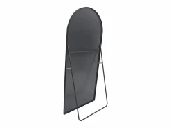 Espejo|Espejo de pie, marco de aluminio con soporte, alto 162 cm, ancho 53 cm,