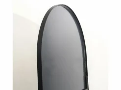 Espejo|Espejo de pie, marco de aluminio con soporte, alto 162 cm, ancho 53 cm,