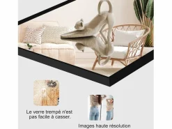 Espejo|Espejo de pie rectangular 164×54 cm con marco – Diseño minimalista y moderno
