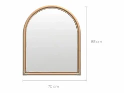 Rendez-Vous Déco Espejo de ratán natural 70x85 cm - Indra Beige Online