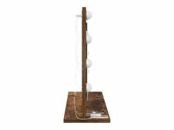 Espejo de tocador con espejo Roble ahumado 60 x 45 x 18 cm Marru00f3n New