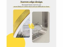 Fativo Accesorios De Cuarto De Baño|Espejo De Cuarto De Baño|Espejo decorativo redondo grande espejos de pared espejos de pared diseño dormitorio 80cm