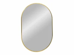 Les Tendances Espejo ovalado de aluminio MADRID – L 50 x H 70 cm-Color Negro Best