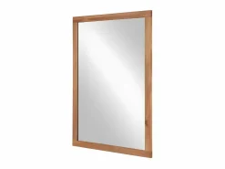 Vente-unique Espejo De Pared|Espejo|Espejo rectangular con borde de madera de acacia - 90 x 60 cm - SEPANG