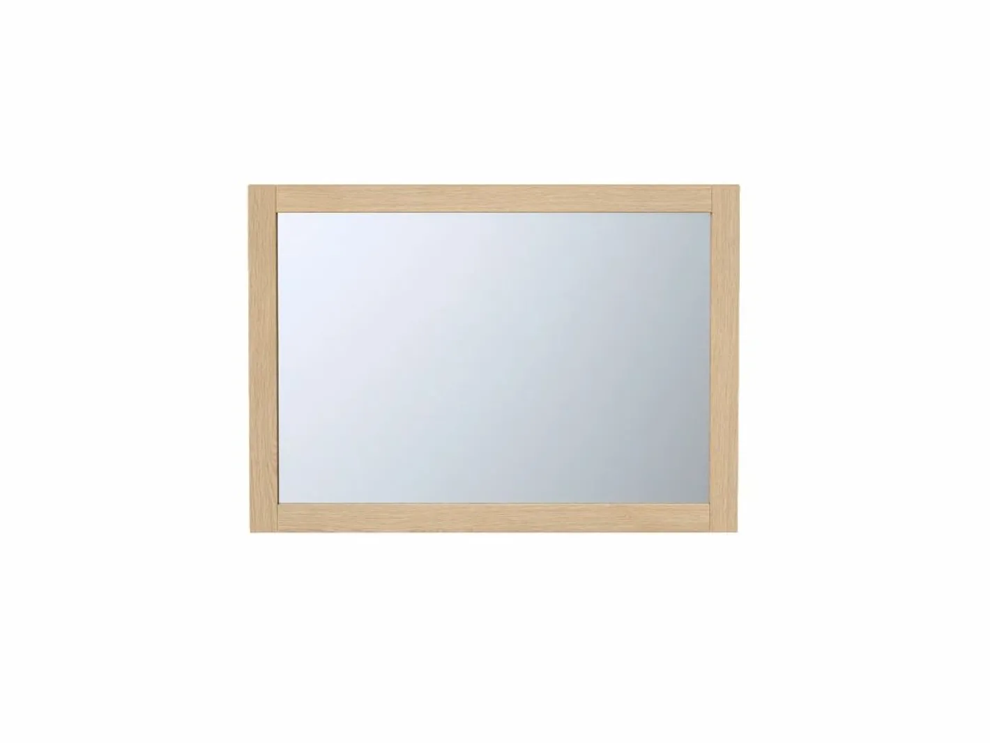 Vente-unique Espejo rectangular con contorno de roble, Ancho 50 x Alt. 70 x Prof. 2,2, TIMEA Color natural claro New