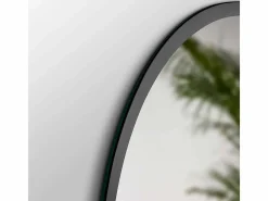 Espejo redondo con iluminación decorativa LED Zeus para baño y hogar Transparente