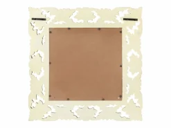 Espejo tallado a mano 50x50 cm Madera maciza de mango^ Clearance