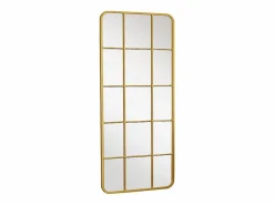 OZAIA Espejo De Pared|Espejo|Espejo ventana de estilo art deco de metal - L. 60 x Alt. 140 cm - - SCIARA