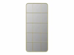 OZAIA Espejo De Pared|Espejo|Espejo ventana de estilo art deco de metal - L. 60 x Alt. 140 cm - - SCIARA