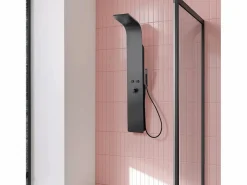 Esseblack and Black panel de ducha mecánico^Essebagno Outlet