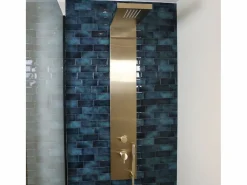 Essebagno Columna De Ducha|Essekadra panel de ducha mecánico oro cepillado
