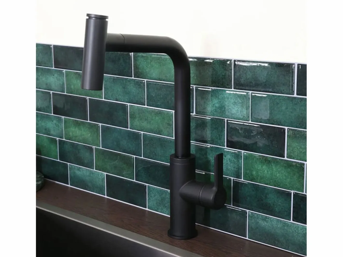 Essebagno Essemano Mezclador para fregadero con ducha extraíble Negro New