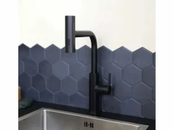 Essebagno Grifo De Cocina|Esserain Mezclador de fregadero con teleducha extraíble en mate