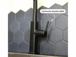 Essebagno Grifo De Cocina|Esserain Mezclador de fregadero con teleducha extraíble en mate