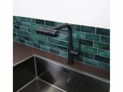 Essebagno Grifo De Cocina|Esserain Mezclador de fregadero con teleducha extraíble en mate