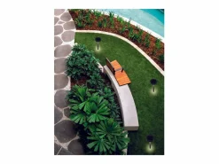 Energía Solar|Estaca solar Nap antracita con LED 2,2w a batería IP54 h. 65 centímetros