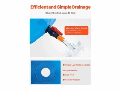 Estanque para Peces SucceBuy de Lona, Estanque Elevado de 3100L, Acuario Plegable en PVC para Koi, Acuario Redondo para Peces Dorados con Marco Robusto^ Online