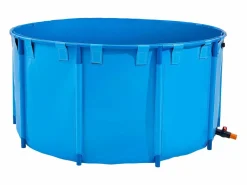 Estanque para Peces SucceBuy de Lona, Estanque Elevado de 3100L, Acuario Plegable en PVC para Koi, Acuario Redondo para Peces Dorados con Marco Robusto^ Online