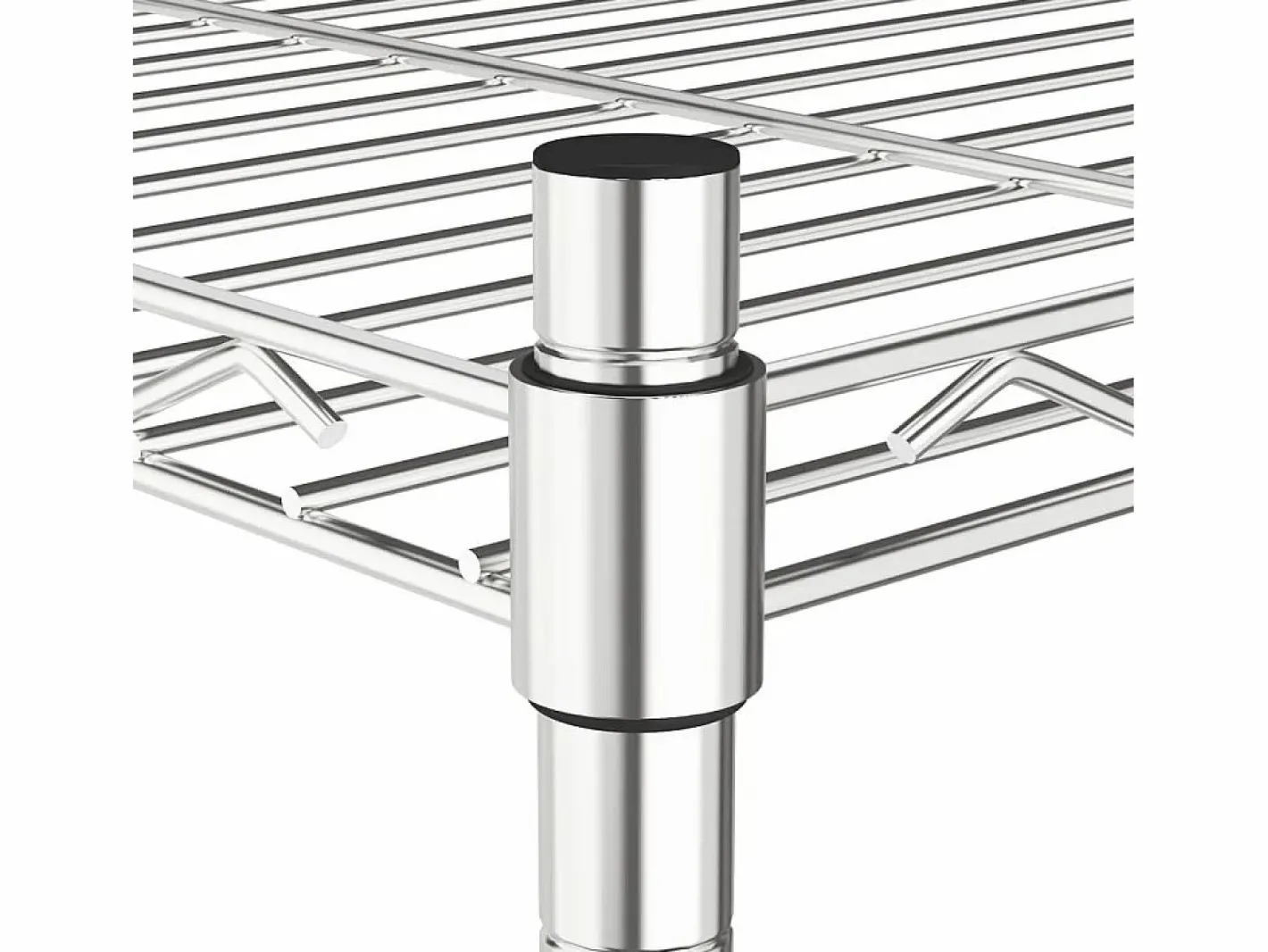 Estante almacenaje 5 niveles ruedas 75x35x155 cm cromado 250 kg ES697321^ New