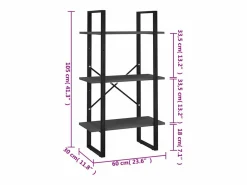 Estante de almacenaje madera contrachapada 60x30x105 cm^Clicnbuy Clearance