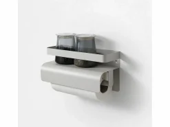 Estante de cocina con portarrollos de metal moderno Gef -^ New