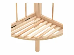 vidaxl Estantería|Estante de esquina de madera de cedro 27x27x110 cm