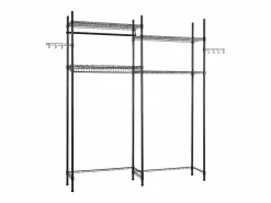 Estante de La Lavadora SucceBuy Estante de Almacenamiento para Lavadora y Secadora de 4 Niveles, Negro