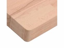 Estante de lavabo de pared de acero y madera maciza de haya^vidaxl Best